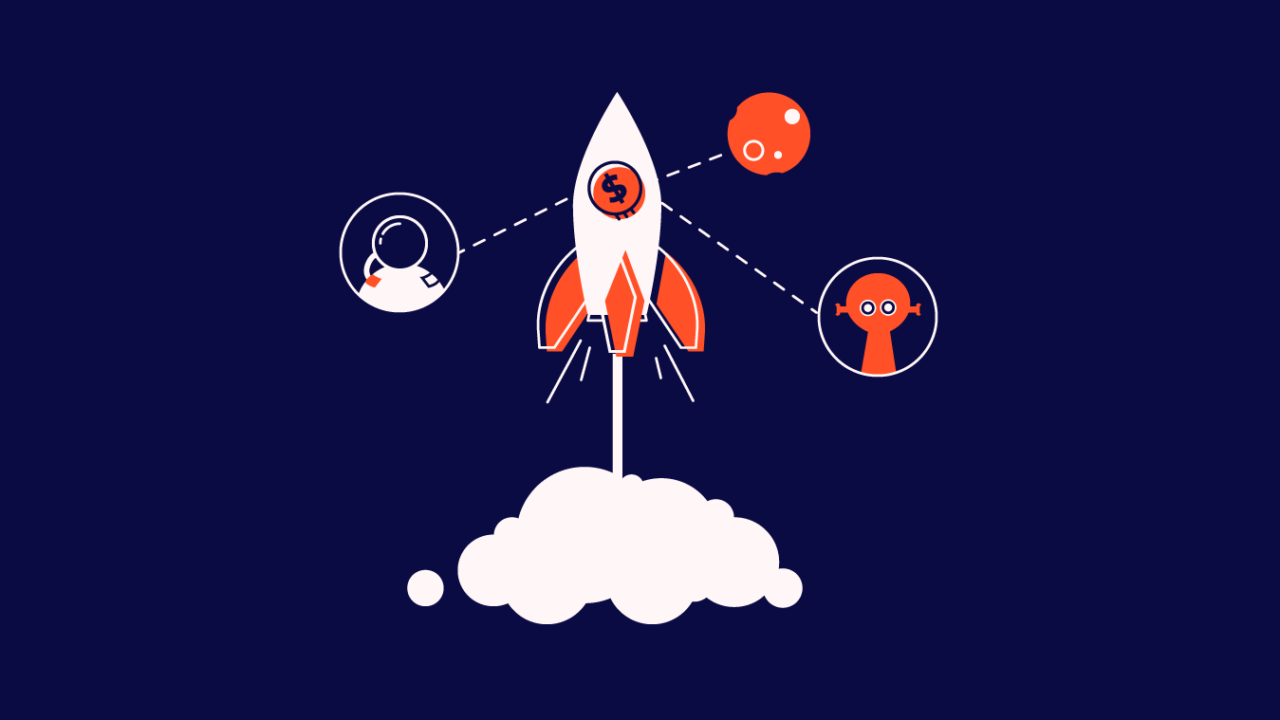 rocket ship taking off for ecommercr crm strategy